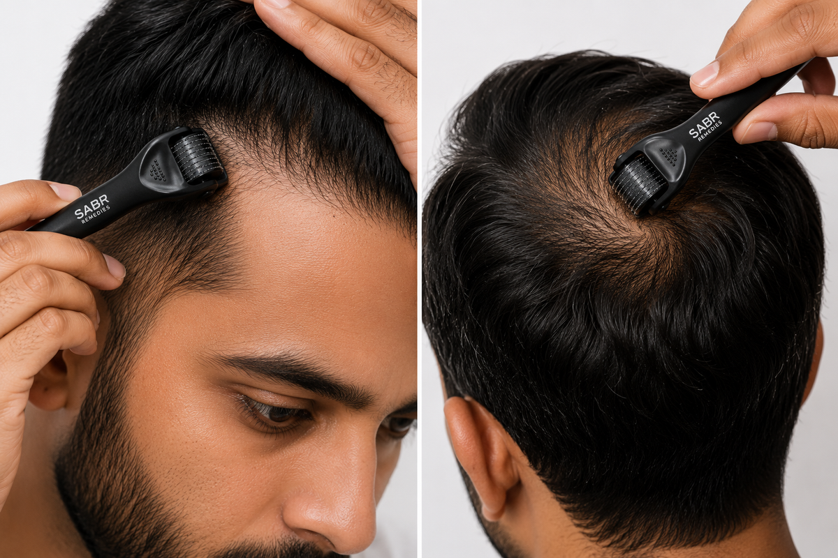 Hair Growth Roller (Dermaroller) for Hair and Beard Growth - 1.0mm